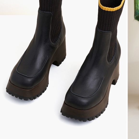 Charlotte Stone women’s like new black platform boots - Picture 16 of 16